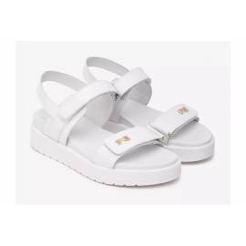 NERO GIARDINI SANDALO BIANCO CON STRAPPI