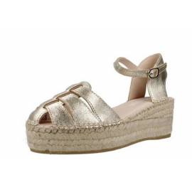 MACARENA ESPADRILLAS PLATINO
