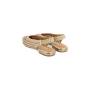 GIOSEPPO BALLERINA INTRECCIO OFF-WHITE