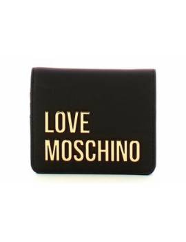 MOSCHINO PORTAFOGLIO PICCOLO BOTTONE NER