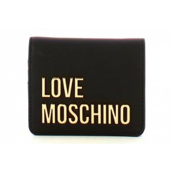 MOSCHINO PORTAFOGLIO PICCOLO BOTTONE NER