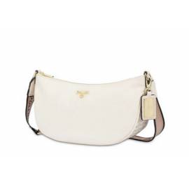 POLLINI BORSA MEZZA LUNA AVORIO