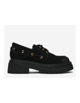 STEVE MADDEN MOCASSINO NERO IN CAMOSCIO