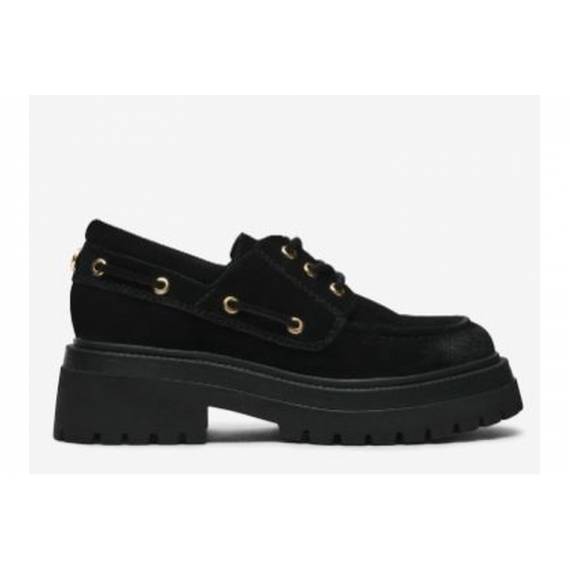 STEVE MADDEN MOCASSINO NERO IN CAMOSCIO