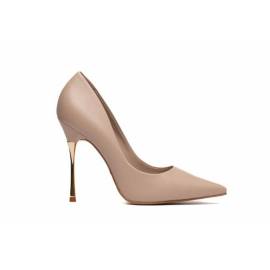 CARRANO DECOLLETE' NUDE TACCO ORO