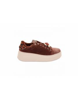GIO PIU' SNEAKERS CAMOSCIO CIOCCOLATO