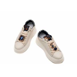 GIO PIU' SNEAKERS  PANNA CON TAL.BOUCLE'