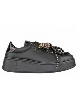GIO PIU' SNEAKERS IN PELLE NERA