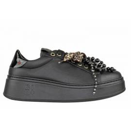 GIO PIU' SNEAKERS IN PELLE NERA