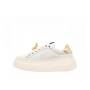 GIO PIU' SNEAKERS BIANCA CON FIORE ORO