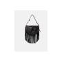 CUOIERIA FIRENTINA POUCH FRANGE NERO