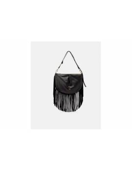 CUOIERIA FIRENTINA POUCH FRANGE NERO