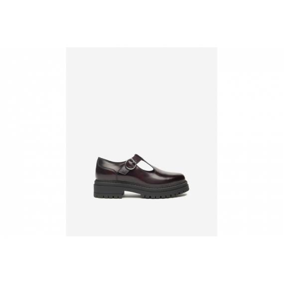 NERO GIARDINI MARY JANE BORDEAUX