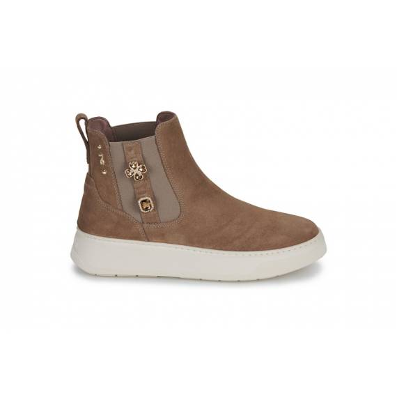 NERO GIARDINI SNEAKERS ALTA CAM.ARGILLA