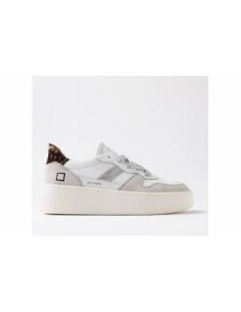 D.A.T.E. COURT PLATFORM WHITE LEOPARD