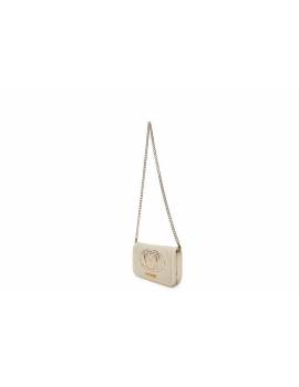LOVE MOSCHINO TRACOLLA AVORIO CON CATENA