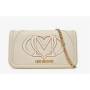 LOVE MOSCHINO TRACOLLA AVORIO CON CATENA