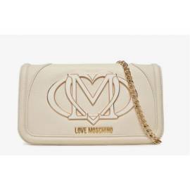 LOVE MOSCHINO TRACOLLA AVORIO CON CATENA