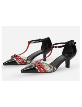 CHANTAL DECOLLETE' PITONE E ROSSO