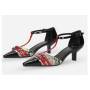 CHANTAL DECOLLETE' PITONE E ROSSO