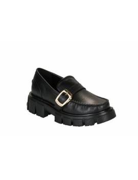 LOVE MOSCHINO MOCASSINO CON FIBBIA ORO