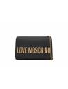 LOVE MOSCHINO TRACOLLINA NERA LOGO ORO