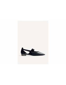 GIOSEPPO BALLERINA NERA CON ELESTICO