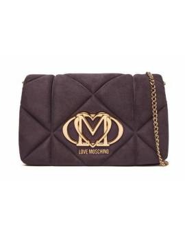 LOVE MOSCHINO TRACOLLA VELOUR VIOLA