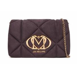 LOVE MOSCHINO TRACOLLA VELOUR VIOLA