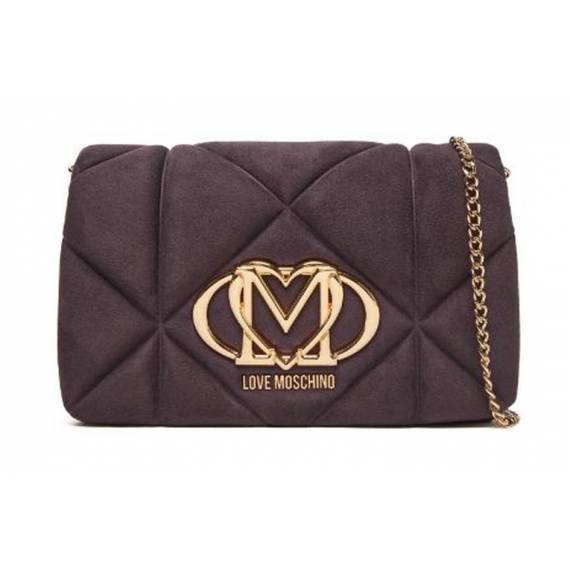 LOVE MOSCHINO TRACOLLA VELOUR VIOLA