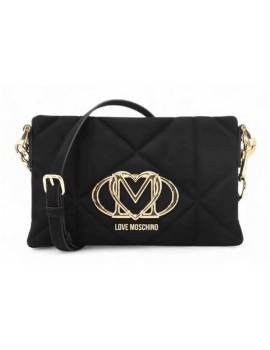 LOVE MOSCNINO POCHETTE CON TRACOLLA NERO