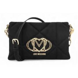 LOVE MOSCNINO POCHETTE CON TRACOLLA NERO