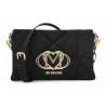 LOVE MOSCNINO POCHETTE CON TRACOLLA NERO
