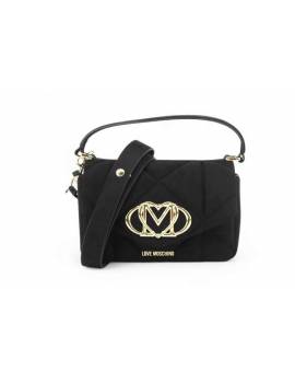 LOVE MOSCHINO TRACOLLA CAMOSCIO NERO