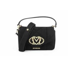 LOVE MOSCHINO TRACOLLA CAMOSCIO NERO
