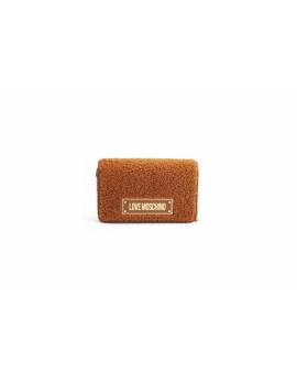 LOVE MOSCHINO TRACOLLINA TEDDY CUOIO