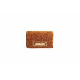LOVE MOSCHINO TRACOLLINA TEDDY CUOIO