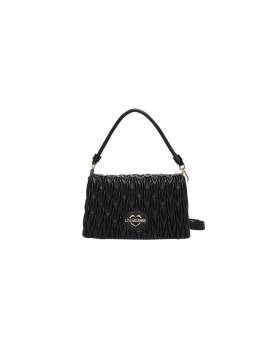 LOVE MOSCHINO TRACOLLA NERA RETTANGOLARE