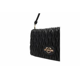 LOVE MOSCHINO TRACOLLA NERA RETTANGOLARE