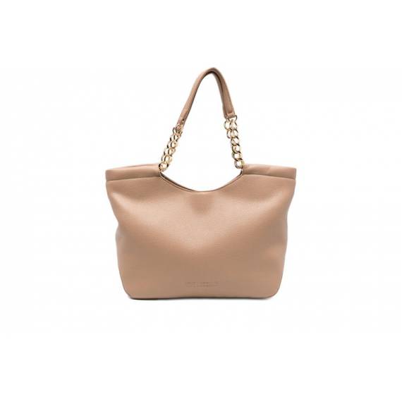 LOVE MOSCHINO SHOPPING BEIGE CON LOGO