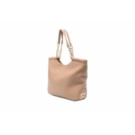 LOVE MOSCHINO SHOPPING BEIGE CON LOGO