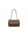 LOVE MOSCHINO TRACOLLA MARRONE CON LOGO