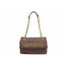 LOVE MOSCHINO TRACOLLA MARRONE CON LOGO