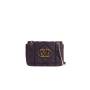 LOVE MOSCHINO TRACOLLA VIOLA IN CAMOSCIO