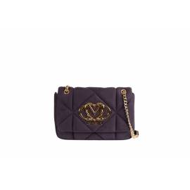 LOVE MOSCHINO TRACOLLA VIOLA IN CAMOSCIO