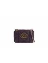 LOVE MOSCHINO TRACOLLA VIOLA IN CAMOSCIO