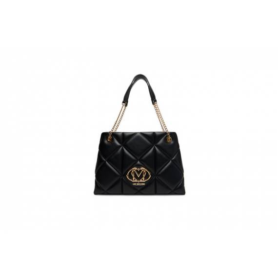 LOVE MOSCHINO SHOPPING TRAPUNTATO NERO