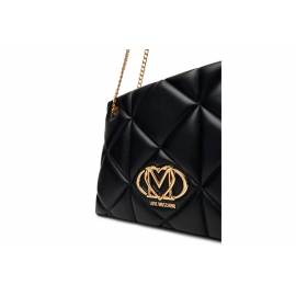 LOVE MOSCHINO SHOPPING TRAPUNTATO NERO