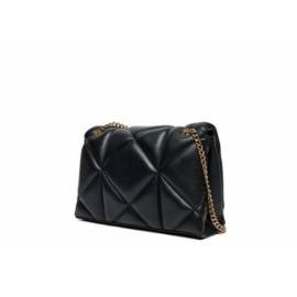 LOVE MOSCHINO TRACOLLA EMBOSSED NERO