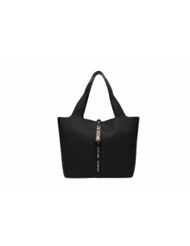 LOVE MOSCHINO SHOPPER NERA CON LOGO